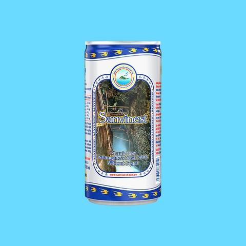 Nước yến sào Khánh Hòa Sanvinest không đường lon 190ml