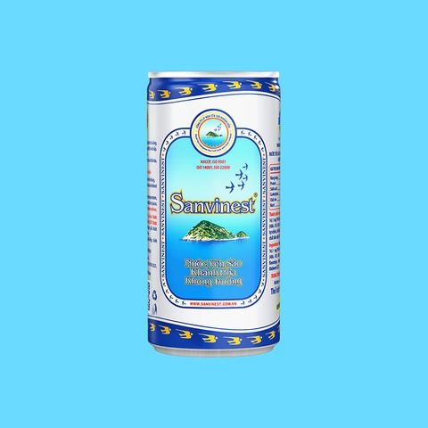 Nước yến sào Khánh Hòa Sanvinest không đường lon 190ml