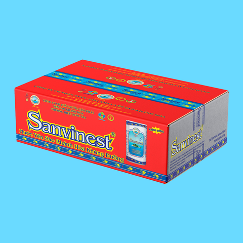 Nước yến sào Khánh Hòa Sanvinest không đường thùng 30 lon 190ml