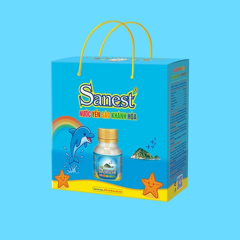 Nước yến sào Khánh Hòa Sanest dành cho trẻ em hộp 6 lọ 62ml