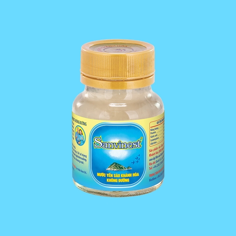 Nước yến sào Khánh Hòa Sanvinest không đường dành cho người cao tuổi lọ 70ml