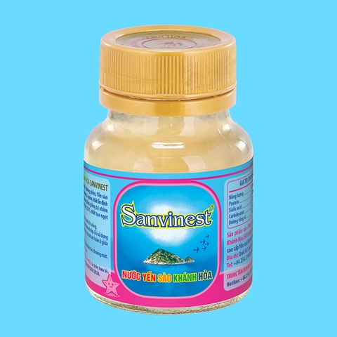 Nước yến sào Khánh Hòa Sanvinest vị dâu lọ 62 ml