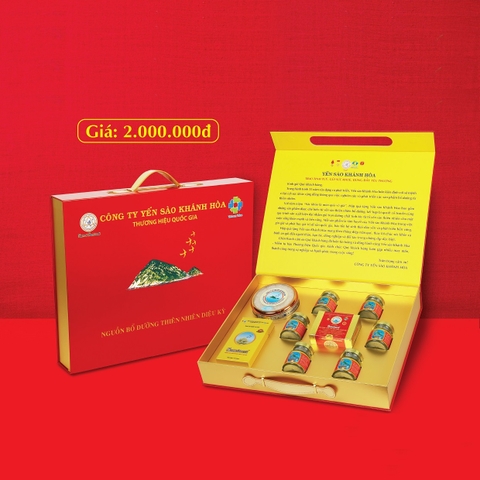 Hộp quà tặng Yến sào Khánh Hòa - H2QTYS