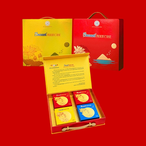 Bánh Trung thu Yến sào hộp 4.120 - 2 thập cẩm 1 mềm 1 dẻo