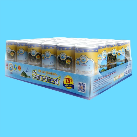 Nước yến sào Khánh Hòa Sanvinest khay 30 lon 190ml