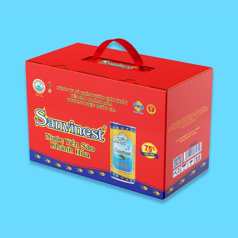Nước yến sào Khánh Hòa Sanvinest thùng 24 lon 190ml