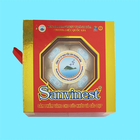Hộp quà tặng Yến sào Sanvinest Khánh Hòa chính hiệu tinh chế dạng tổ - Hộp 30g