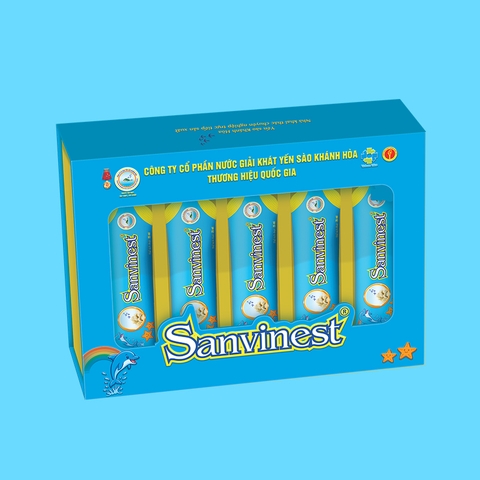 Hộp QT Tinh chất Yến sào Khánh Hòa Sanvinest dành cho trẻ em - 20 Túi 25ml