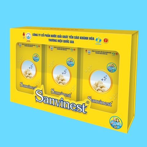 Hộp QT Tinh chất Yến sào Khánh Hòa Sanvinest dành cho người cao tuổi - 30 Túi 25ml