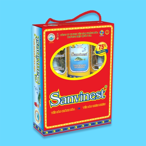 Nước yến sào Khánh Hòa Sanvinest hộp 6 lon 190ml