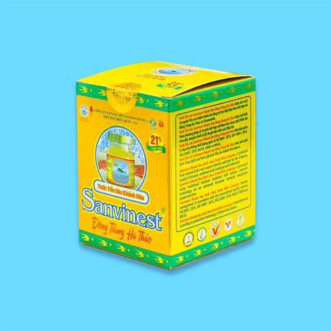 Nước yến sào Khánh Hòa Sanvinest Đông trùng Hạ thảo lọ 70ml