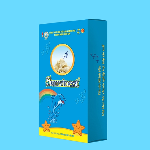 Tinh chất Yến sào Khánh Hòa Sanvinest dành cho trẻ em - Hộp 5 túi 25ml