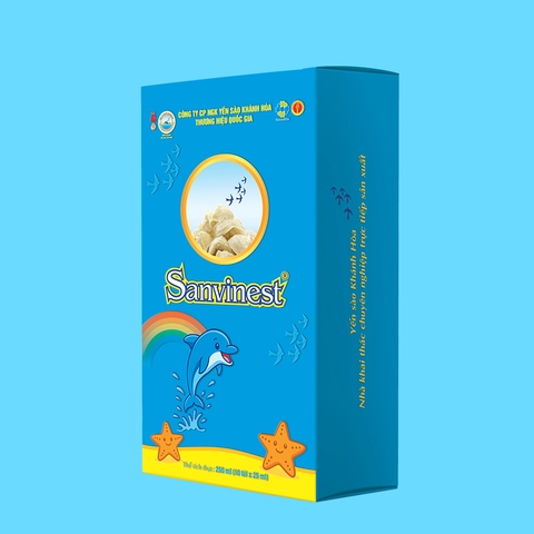 Tinh chất Yến sào Khánh Hòa Sanvinest dành cho trẻ em - Hộp 10 Túi 25ml