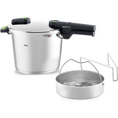Nồi áp suất Fissler 6L Vitaquick Green made in Germany kèm xửng hấp