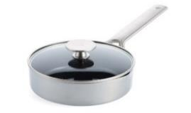 Quánh chống dính inox 304 phủ  tinh thể kim cương cao cấp Blue  Diamond 16cm nắp kính có miệng rót - CC004820-101