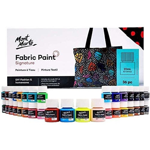 Màu vẽ vải Mont Marte Fabric Paint ( 36 màu x 20ml )