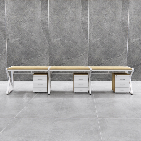 Bàn Cụm 3 Nhân Viên Cao Cấp Fergus FGBCNV041