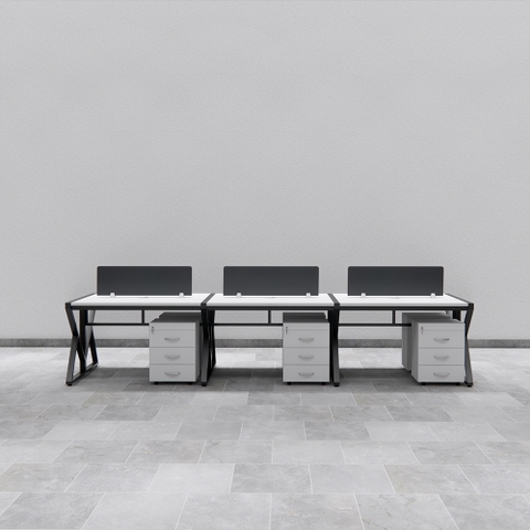 Bàn Cụm6 Nhân Viên Cao Cấp Fergus FGBCNV046