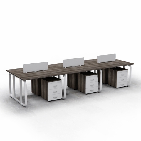 Bàn Cụm 6 Nhân Viên Cao Cấp Fergus FGBCNV054