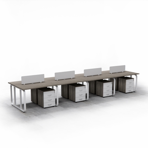 Bàn Cụm 8 Nhân Viên Cao Cấp Fergus FGBCNV055