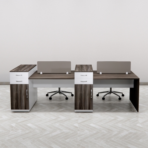 Bàn Cụm 4 Nhân Viên Cao Cấp Fergus FGBCNV05