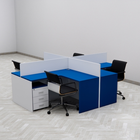 Bàn Cụm 4 Nhân Viên Cao Cấp Fergus FGBCNV010