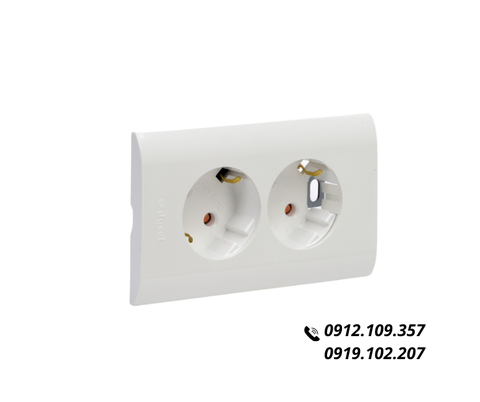 Ổ Cắm Điện Âm Tường 2 Lỗ Hàn Quốc Dosel DC2218