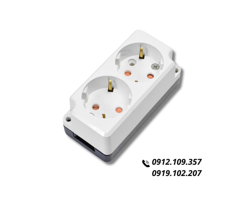 Ổ Cắm Điện Đế Nổi 2 Chấu Hàn Quốc Dosel DC1211