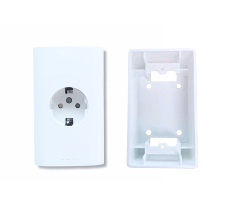 [Combo] Đế Dày Và Ổ Cắm Âm Tường 1 Lỗ Hàn Quốc Dosel