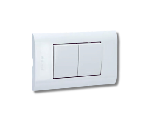 Công Tắc Điện Âm Tường 2 Nút Nhấn Một Chiều Hàn Quốc Dosel DLW2107