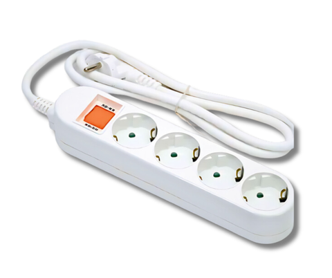 Ổ Cắm Điện Hàn Quốc 4 Lỗ 1 Công Tắc Dosel DM2217