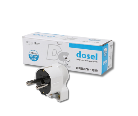 Phích Cắm Điện Gập Vuông Góc Hàn Quốc Dosel DP2104 (Hộp 20 Cái)
