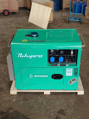 Máy Phát Điện Chạy Dầu Cách Âm 5KW NikiPro SH-5000