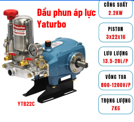 Đầu Phun Áp Lực 1.0HP Yaturbo YTB1022C