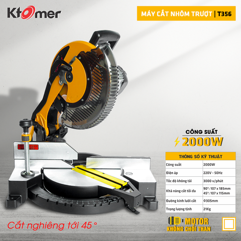 Máy Cắt Nhôm Ktomer T356 2000W