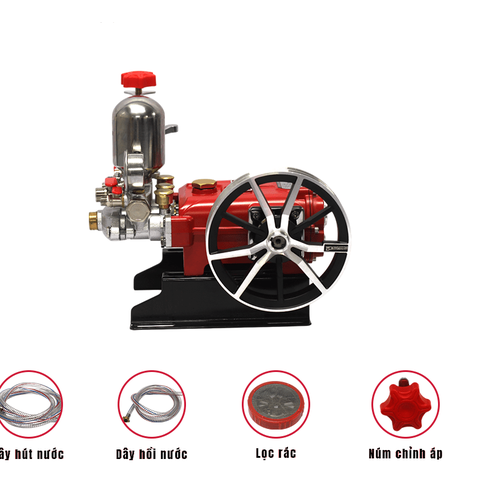 Đầu Xịt Bầu Áp Yasumaru YSM522C 1.0HP (Piston Thép)