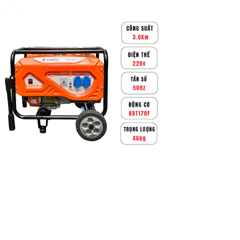 Máy Phát Điện Chạy Xăng 3.0kW Kabuto KBT3900ST