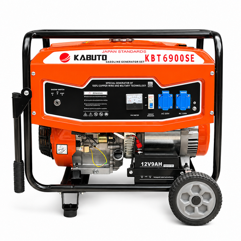 Máy Phát Điện Chạy Xăng 7.0kW Kabuto KBT7900SE (Đề Điện, Tay Cầm, Bánh Xe)
