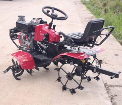 Máy Xới Đất Ngồi Lái Chạy Dầu 15Hp Huspanda HDZ195