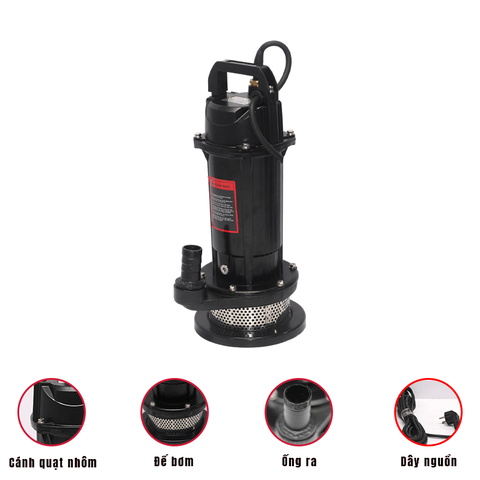 Máy Bơm Chìm 1HP Stanic SNP750SA (Dây Đồng, Đầu Ra Ø60mm)