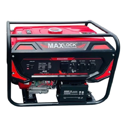 Máy Phát Điện Xăng 5Kw Maxlock MS6500E (có đề)