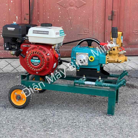 Máy Rửa Xe Dây Đai Chạy Xăng 7.5HP Osaika OS48 Sứ