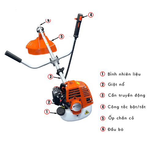 Máy Cắt Cỏ Chạy Xăng 2 Thì Yasumaru YM553 (Công Suất Lớn)