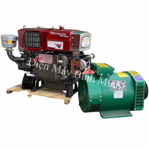 Củ Phát 15Kw/380V Và Động Cơ Vikydfeng D24 gió đề