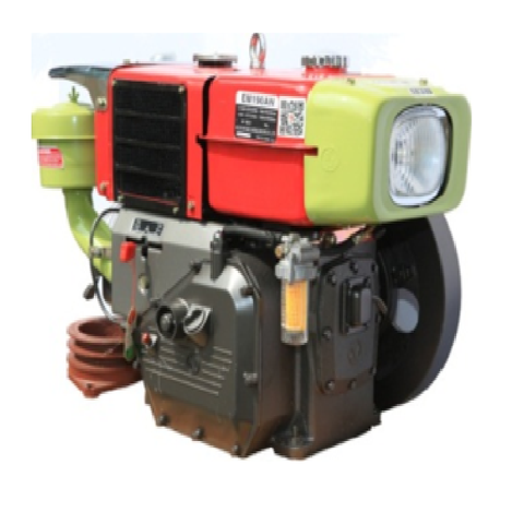 Máy Nổ Dầu D10 Tứ Xuyên EM190AN (D10 Gió Đèn, Két Nước Đồng)