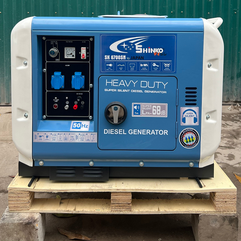 Máy Phát Điện Chạy Dầu 6Kw Shinko SK6700SN