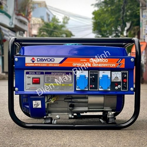 Máy Phát Điện Chạy Xăng 2Kw Dewoo DW2500