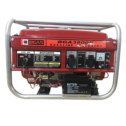 Máy Phát Điện Chạy Xăng 3Kw BGAS BGA3800E