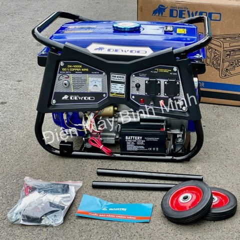 Máy Phát Điện Chạy Xăng 3Kw Dewoo DW4000E