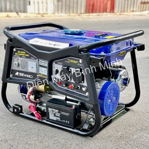 Máy Phát Điện Chạy Xăng 3Kw Dewoo DW4000E